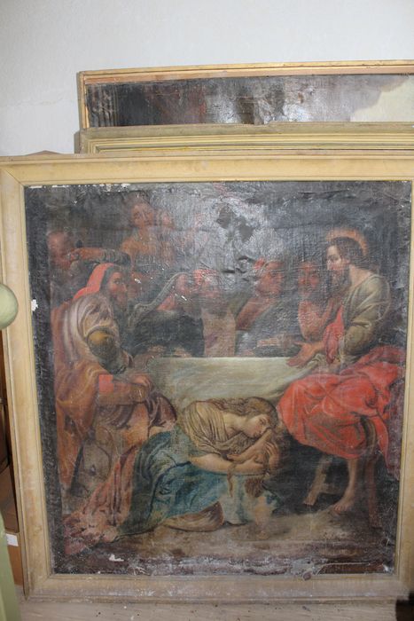 tableau : Le Christ et la Madeleine au repas chez Simon - © Ministère de la Culture (France), Conservation des antiquités et des objets d’art de la Somme – Tous droits réservés 