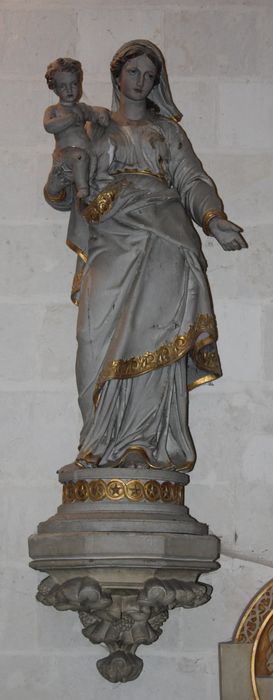 statue : Vierge à l'Enfant - © Ministère de la Culture (France), Conservation des antiquités et des objets d’art de la Somme – Tous droits réservés 