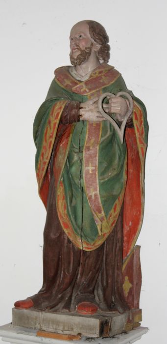 statue : Saint Augustin - © Ministère de la Culture (France), Conservation des antiquités et des objets d’art de la Somme – Tous droits réservés 