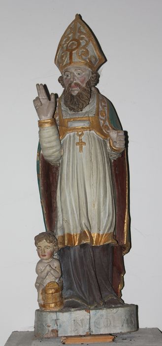 statue : Saint Nicolas - © Ministère de la Culture (France), Conservation des antiquités et des objets d’art de la Somme – Tous droits réservés 