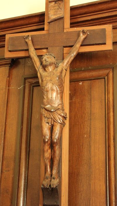 statue : Christ en croix - © Ministère de la Culture (France), Conservation des antiquités et des objets d’art de la Somme – Tous droits réservés 