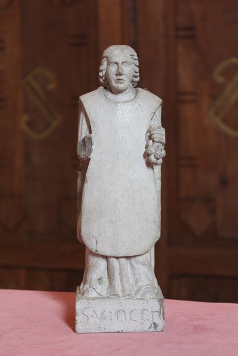 statuette : Saint Vincent - © Ministère de la Culture (France), Conservation des antiquités et des objets d’art de la Somme – Tous droits réservés 