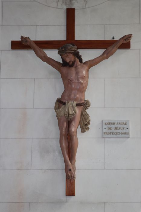 statue : Christ en croix - © Ministère de la Culture (France), Conservation des antiquités et des objets d’art de la Somme – Tous droits réservés 