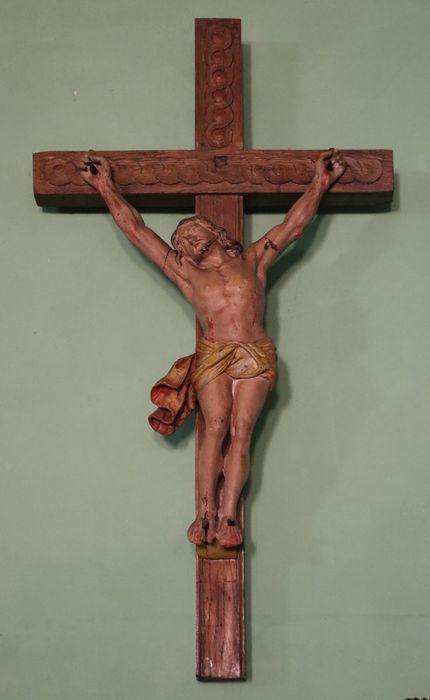 statue : Christ en croix - © Ministère de la Culture (France), Conservation des antiquités et des objets d’art de la Somme – Tous droits réservés 