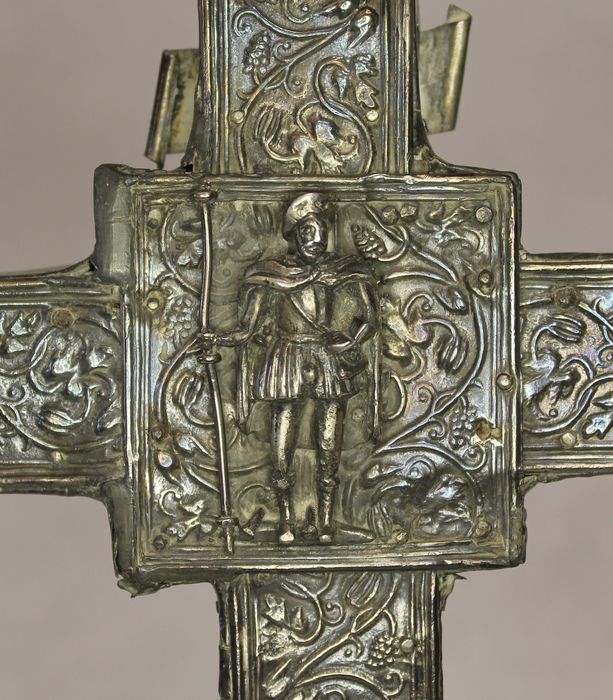 croix de procession, détail