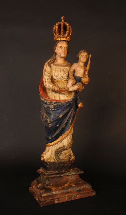 statue (statuette) : Vierge à l'Enfant
