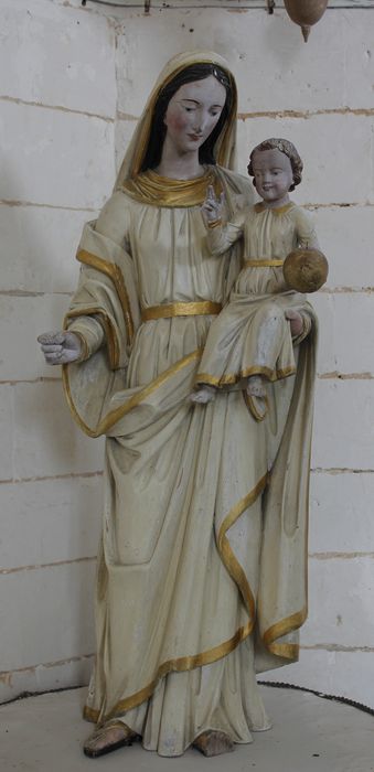 statue : Vierge à l'Enfant - © Ministère de la Culture (France), Conservation des antiquités et des objets d’art de la Somme – Tous droits réservés 