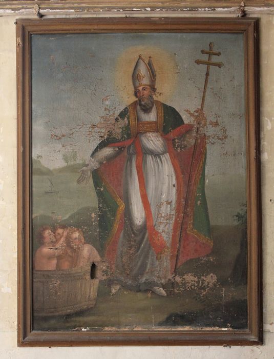 tableau : Saint Nicolas - © Ministère de la Culture (France), Conservation des antiquités et des objets d’art de la Somme – Tous droits réservés 