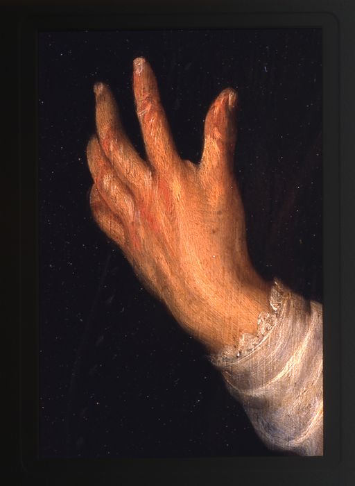 tableau : saint Augustin, détail