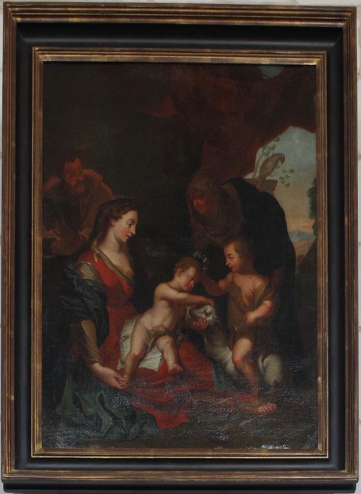 tableau : Vierge à l'Enfant avec sainte Elisabeth et saint Jean-Baptiste - © Ministère de la Culture (France), Conservation des antiquités et des objets d’art de la Somme – Tous droits réservés 