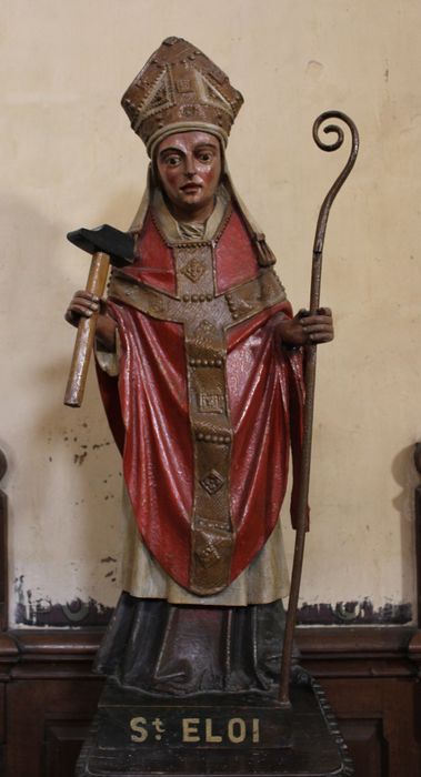 statue : Saint Eloi - © Ministère de la Culture (France), Conservation des antiquités et des objets d’art de la Somme – Tous droits réservés 