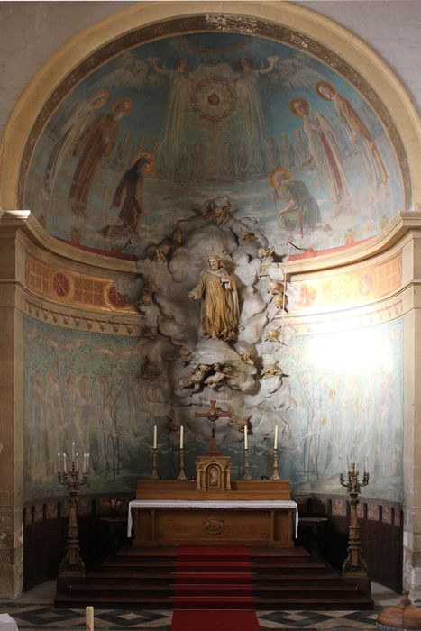 peinture monumentale (fresques) du choeur - © Ministère de la Culture (France), Conservation des antiquités et des objets d’art de la Somme – Tous droits réservés 