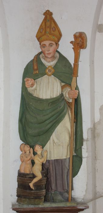 statue : Saint Nicolas - © Ministère de la Culture (France), Conservation des antiquités et des objets d’art de la Somme – Tous droits réservés 