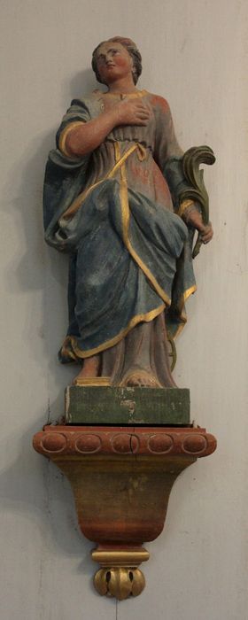 statue : Sainte Catherine - © Ministère de la Culture (France), Conservation des antiquités et des objets d’art de la Somme – Tous droits réservés 