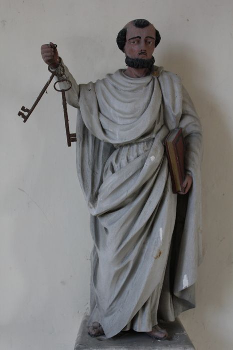 statue : Saint Pierre - © Ministère de la Culture (France), Conservation des antiquités et des objets d’art de la Somme – Tous droits réservés 