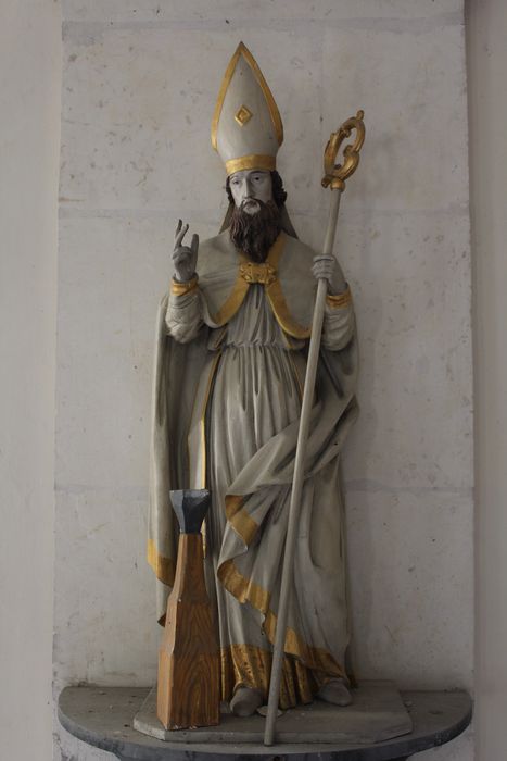 statue : Saint Eloi - © Ministère de la Culture (France), Conservation des antiquités et des objets d’art de la Somme – Tous droits réservés 