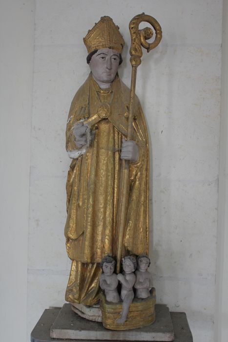 statue : saint Nicolas - © Ministère de la Culture (France), Conservation des antiquités et des objets d’art de la Somme – Tous droits réservés 