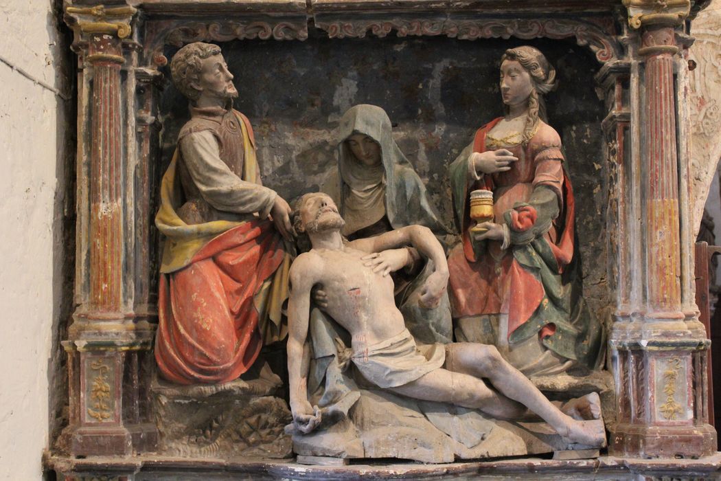 retable : Déploration sur le Christ mort