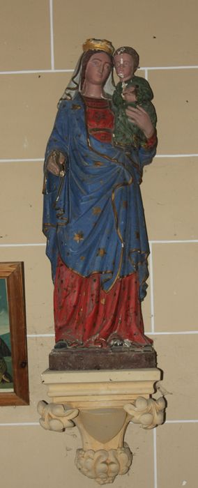 statue : Vierge à l'Enfant - © Ministère de la Culture (France), Conservation des antiquités et des objets d’art de la Somme – Tous droits réservés 