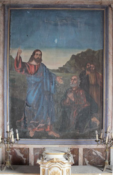 tableau : Remise des clés à saint Pierre - © Ministère de la Culture (France), Conservation des antiquités et des objets d’art de la Somme – Tous droits réservés 