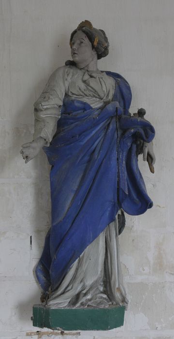 statue : Sainte Catherine - © Ministère de la Culture (France), Conservation des antiquités et des objets d’art de la Somme – Tous droits réservés