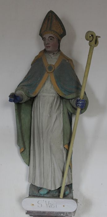 statue : Saint Vast - © Ministère de la Culture (France), Conservation des antiquités et des objets d’art de la Somme – Tous droits réservés