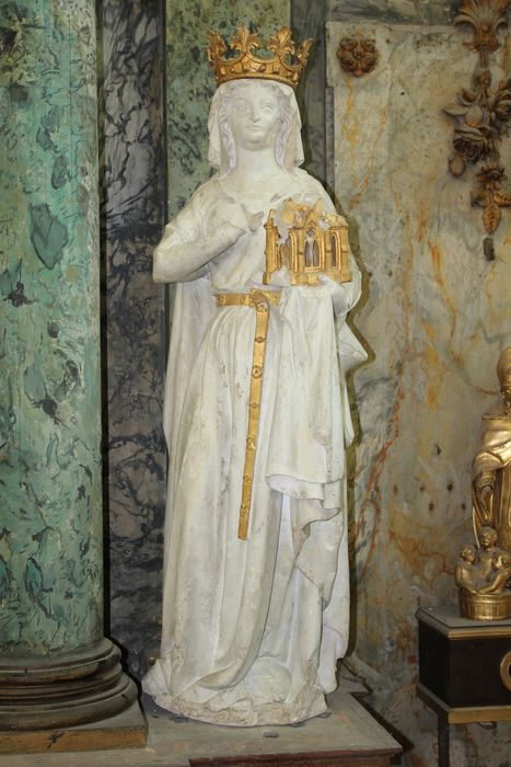 statue : Sainte Bathilde - © Ministère de la Culture (France), Conservation des antiquités et des objets d’art de la Somme – Tous droits réservés 