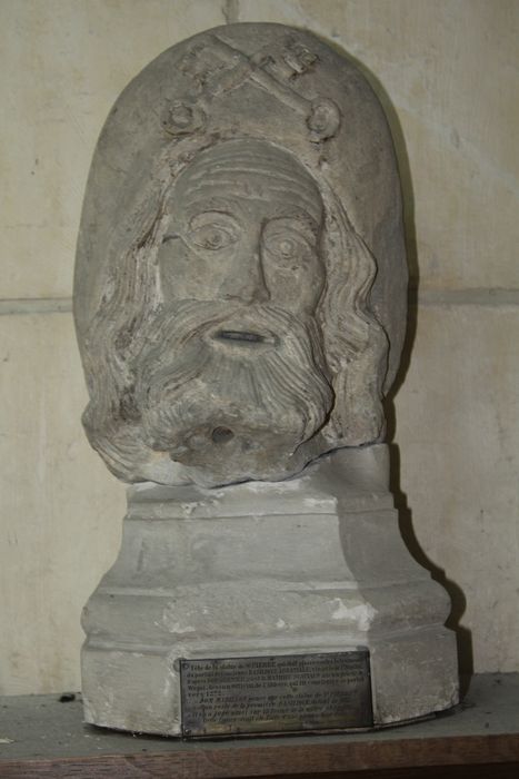 statue (tête) : Saint Jacques - © Ministère de la Culture (France), Conservation des antiquités et des objets d’art de la Somme – Tous droits réservés 