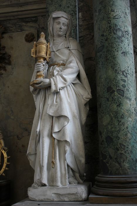 statue : Sainte Colette - © Ministère de la Culture (France), Conservation des antiquités et des objets d’art de la Somme – Tous droits réservés 