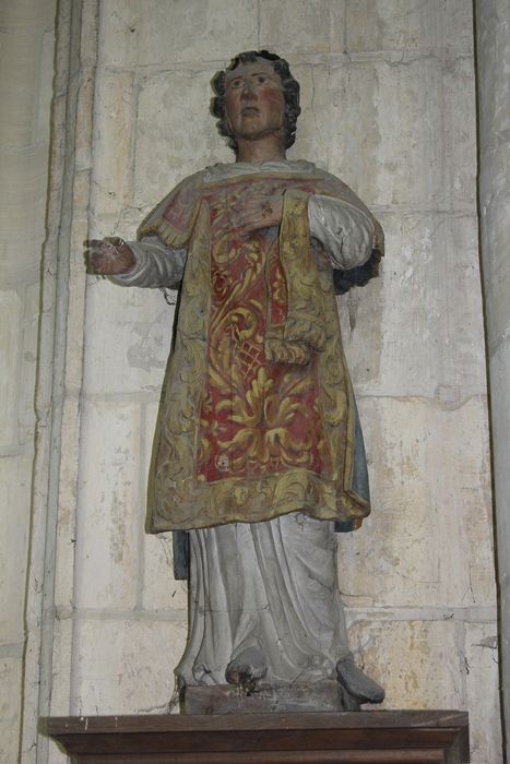 statue : Saint Laurent - © Ministère de la Culture (France), Conservation des antiquités et des objets d’art de la Somme – Tous droits réservés 