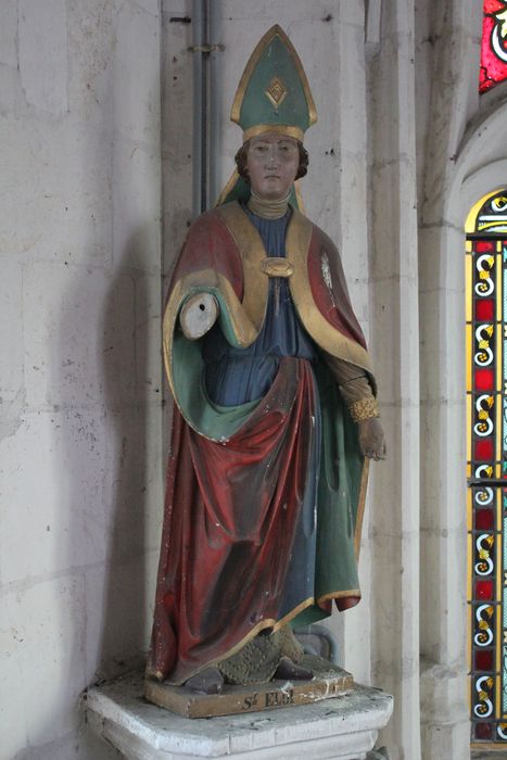 statue : Saint Eloi - © Ministère de la Culture (France), Conservation des antiquités et des objets d’art de la Somme – Tous droits réservés 