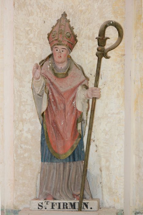 statue : Saint Firmin - © Ministère de la Culture (France), Conservation des antiquités et des objets d’art de la Somme – Tous droits réservés 