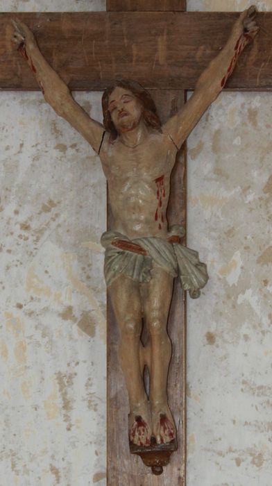 statue : Christ en croix - © Ministère de la Culture (France), Conservation des antiquités et des objets d’art de la Somme – Tous droits réservés 