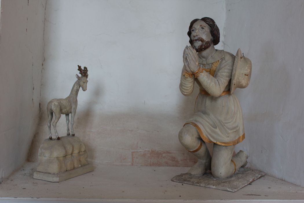 statue : Saint Eustache et le cerf