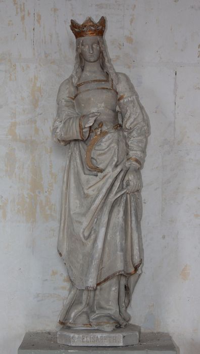 statue : Sainte Elisabeth - © Ministère de la Culture (France), Conservation des antiquités et des objets d’art de la Somme – Tous droits réservés 