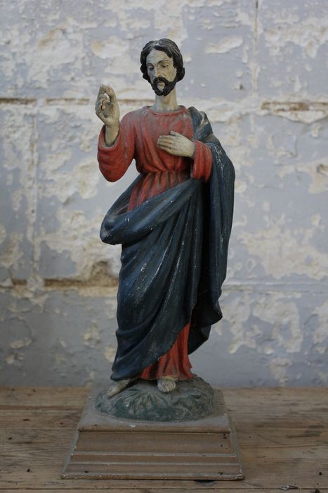 statue (statuette) de bâton de chantre : Saint Marcel - © Ministère de la Culture (France), Conservation des antiquités et des objets d’art de la Somme – Tous droits réservés 
