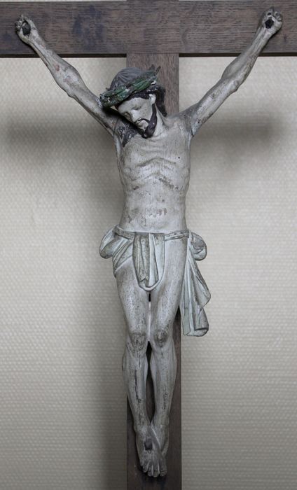 statuette (crucifix) : Christ en croix