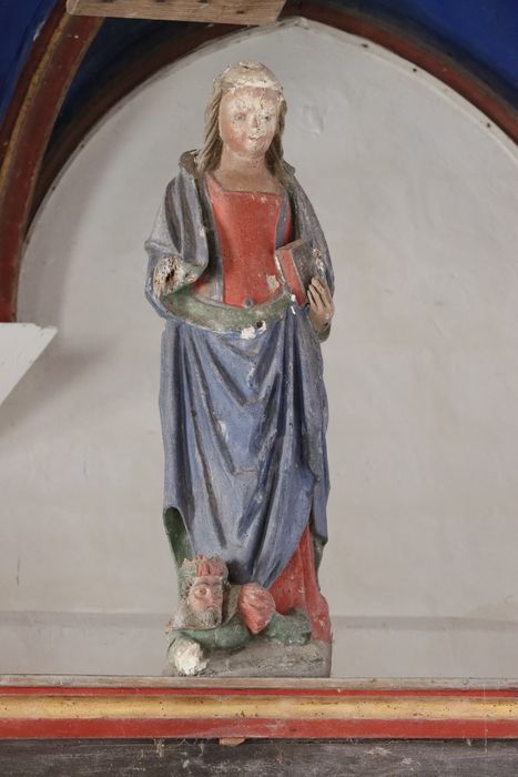 statue : Sainte Catherine - © Ministère de la Culture (France), Conservation des antiquités et des objets d’art de la Somme – Tous droits réservés 