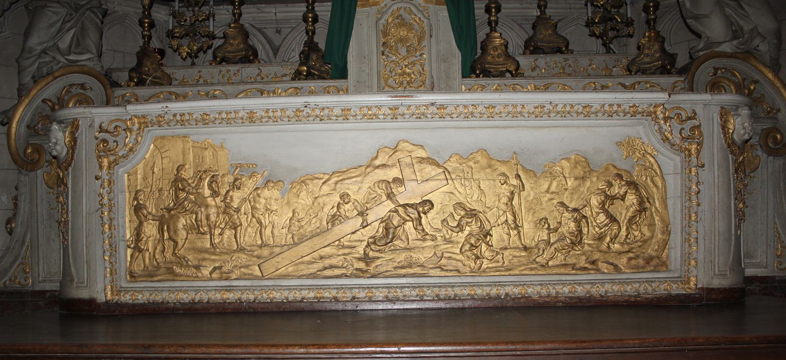 bas-relief : Le Portement de Croix