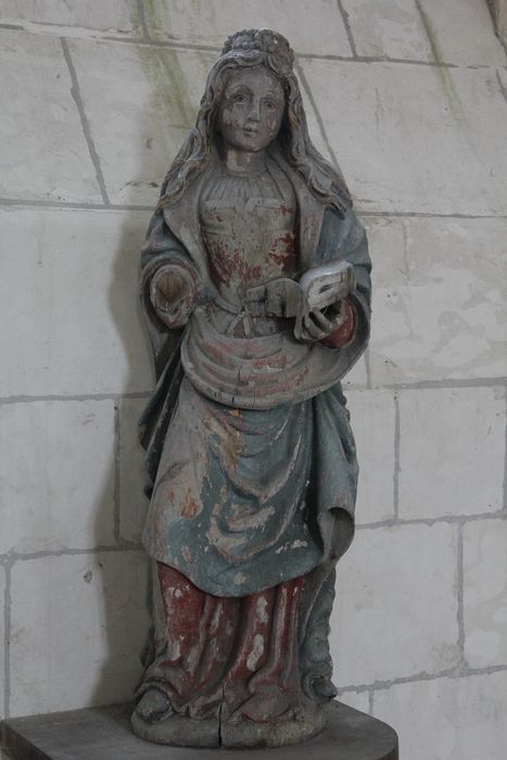 statue : Sainte Catherine - © Ministère de la Culture (France), Conservation des antiquités et des objets d’art de la Somme – Tous droits réservés