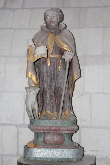 statue : Saint Antoine - © Ministère de la Culture (France), Conservation des antiquités et des objets d’art de la Somme – Tous droits réservés