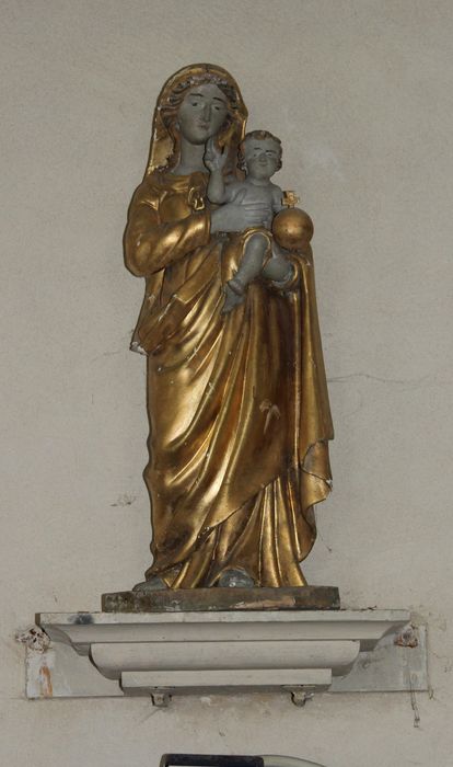 statue : Vierge à l'Enfant - © Ministère de la Culture (France), Conservation des antiquités et des objets d’art de la Somme – Tous droits réservés