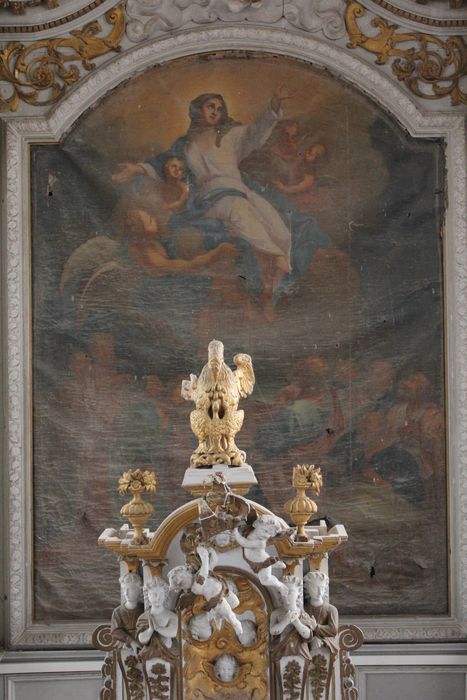 tableau du retable du maître-autel : Assomption de la Vierge