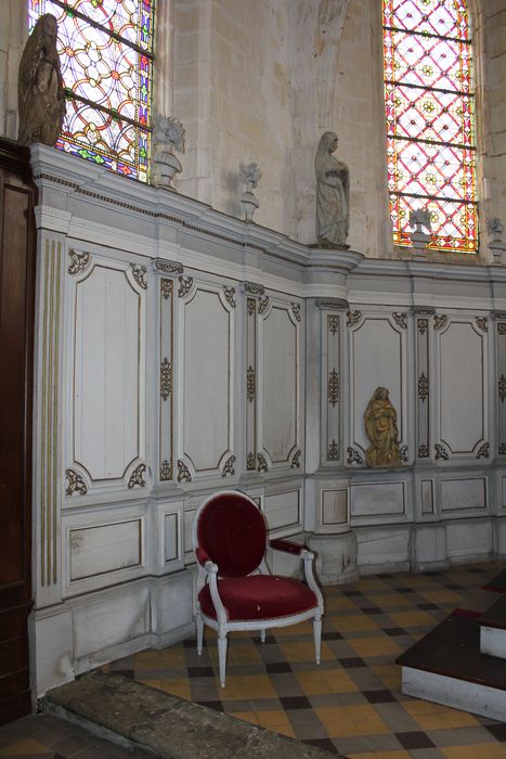lambris du choeur, vue partielle