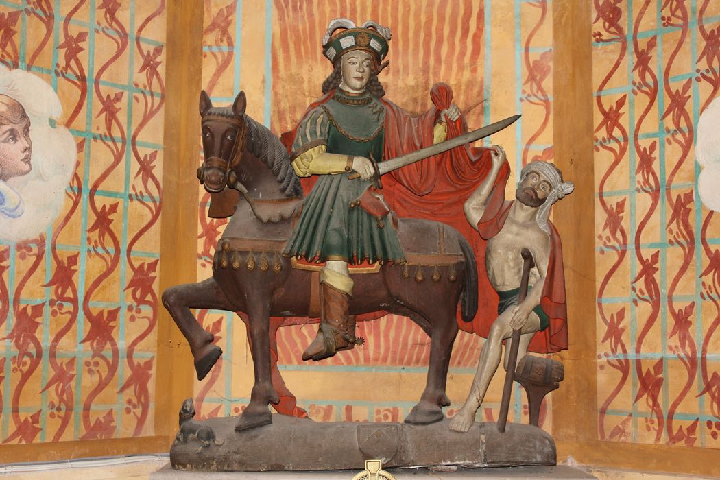 groupe sculpté : Charité de saint Martin - © Ministère de la Culture (France), Conservation des antiquités et des objets d’art de la Somme – Tous droits réservés 