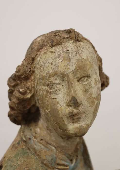 statue : Ange céroféraire, détail