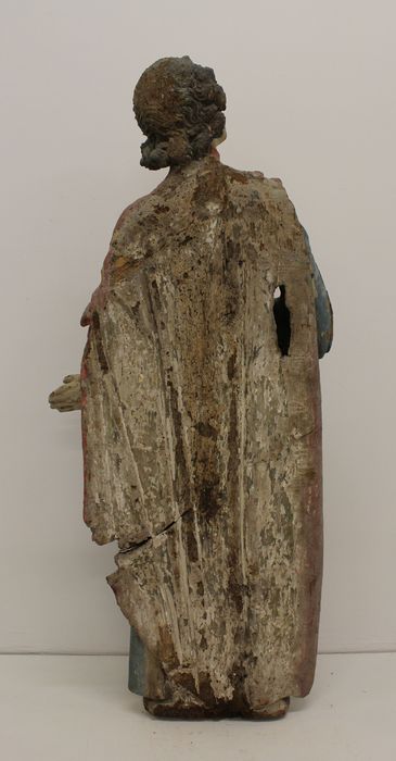 statue provenant d'une poutre de gloire : Saint Jean l'Évangéliste (revers)