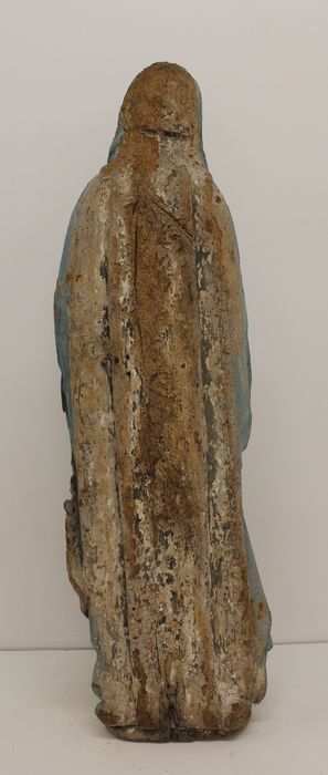 statue provenant d'une poutre de gloire : Vierge (revers)