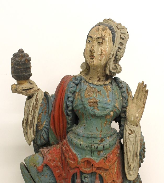 statue : Sainte Marie-Madeleine, vue partielle