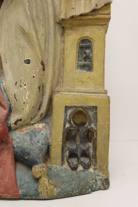 relief : Vierge de l'Annonciation, détail